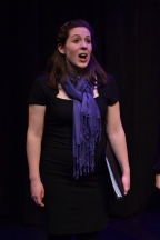 Image of Julia Beers onstage singing in the Messiah.